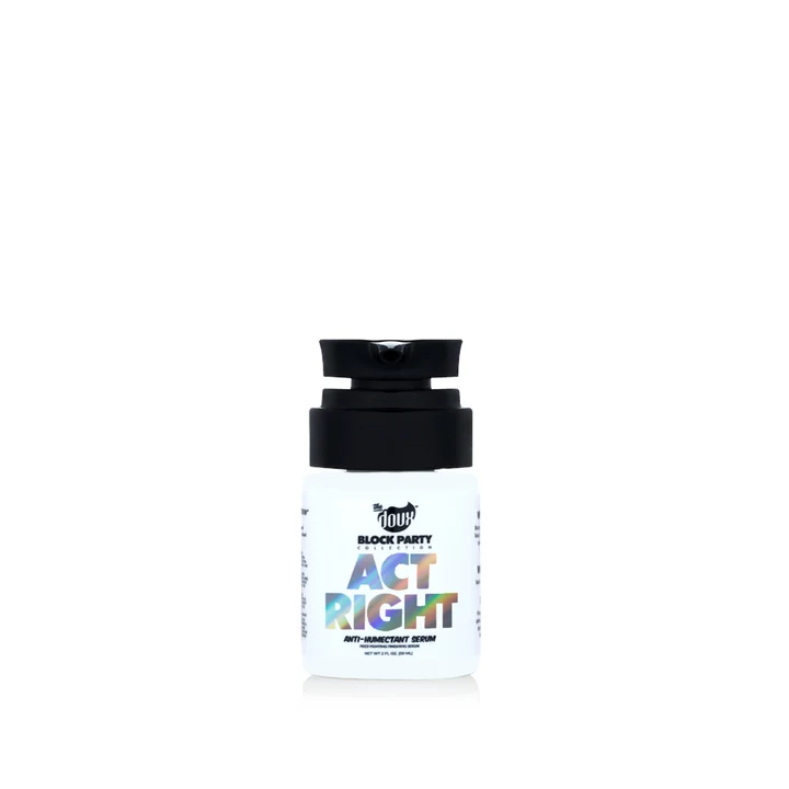 The doux BLOCK PARTY ACT RIGHT ANTI-HUMECTANT SERUM 2OZ