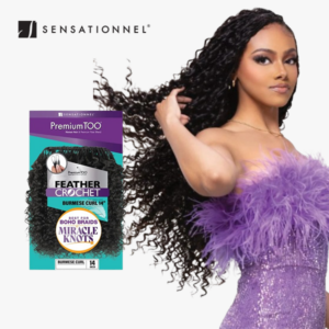 SENSATIONNEL FEATHER CROCHET BURMESE CURL 14" (PREMIUM TOO)