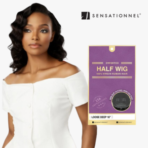 SENSATIONNEL HALF WIG 13A LOOSE DEEP 16"